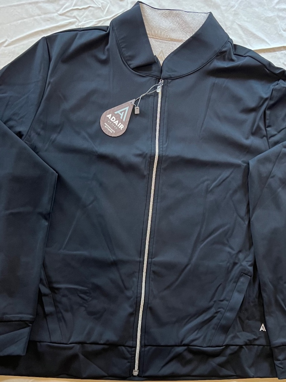 Adair XL Black Zip Jacket NWT Golf Athleisure $100 Retail